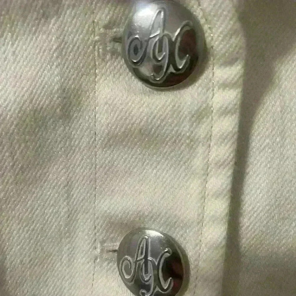 ARMANI EXCHANGE White Denim Blazer -B30 - Picture 9 of 11